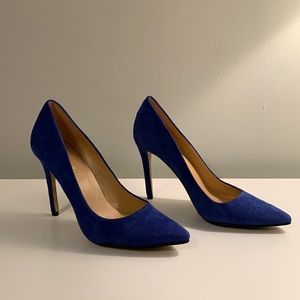 Nine West Blue Suede Pump